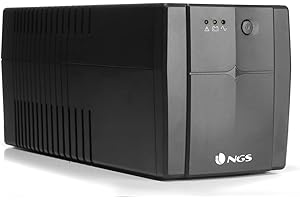NGS FORTRESS1500V2 - Unterbrechungsfreie Stromversorgung USV, Off Line UPS 1200 VA, konstante Ausgangsspannung 720W für 4 Schuko-Steckdosen