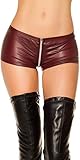 in Wetlook Optik Koucla Damen Gogo Wetlook Shorts Hotpants (Bordeaux, M)