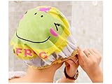 kxrzu Suave y cómodo Sombrero de ducha impermeable grueso del patrón del catoon Sombrero de...