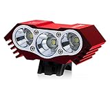 El T6 LED superior proporciona un alto brillo para una máxima visibilidad y seguridad adicional.