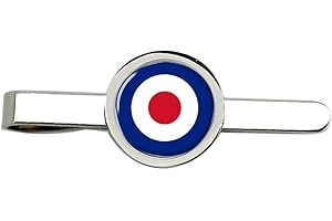 Giftshop UK Silver Men's Mods Target Tie Clip
