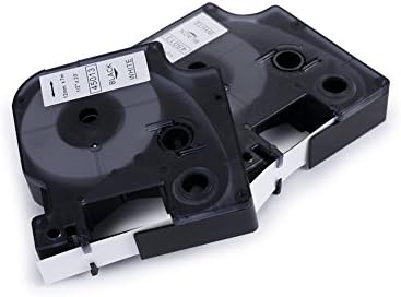 yenlok 2PK Compatible with Dymo D1 45013 S0720530 Labl Tape 12mm 7m Black on White Self Adhesive Use for Label Manager LabelPoint LabelWriter for DYMO LabelPOINT &amp; LabelManager LM100 / LM120P / LM150 / LM160 / LMPC2 / LM200 / LM210D / LM220P / LM260 / LM280 / LM300 / LM350 / LM400 / LM260P / LM350D / LM360D / LM420P / LM450 / LP350 / LP100 / LP150 / LP200 / LP250 / LP300 / PC / PC2 / PnP / PnP WiFi / LW400 / LW450 Duo