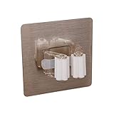 Accesorios para el baño Soporte para cepillo de dientes porta cepillo de dientes con espacio para la pasta de dientes Color transparente Porta cepillo de dientes Incluye pieza fundas para cabez eléctricos,soporte para cabezales para cabezales eléctricos herramienta para pasta de dientes apretujada Fácil Soporte Autoadhesivo de Pared Pasta y Cepillos Dentales Organizador Cepillos, Sujeta el Tubo de Dentífrico, Crema de Afeitar y Cepillos de dientes Cepillo Eléctrico, Set Familiar