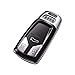 Produktbild Kunliyin YY1 Audi Schlüsselhülle Vollschutz Schlüsselhülle mit Schlüsselkette kompatibel mit Audi Keyless Fernbedienung Smart Key Series A4L Q7 A5/TTS, Silver-Original