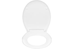 WOLTU Deska sedesowa wolnoopadająca, funkcja Quick Release, tworzywo sztuczne, szybkie mocowanie, zawiasy Softclose, antybakteryjne