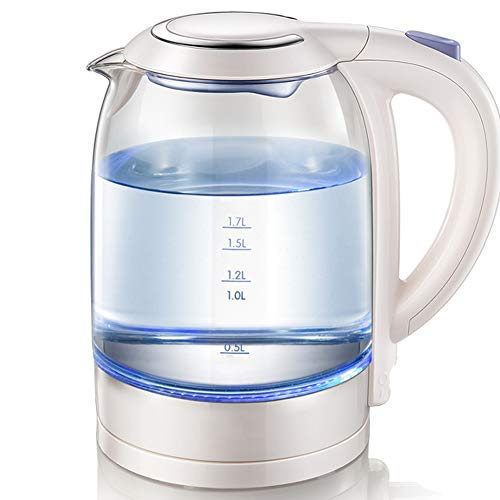 TD Verre lectrique Bouilloire lectrique Bouilloire Haute Capacit Automatique Power Off Mini Dormitory Eau Thire 1.7L Capacit leve en Verre Borosilicate