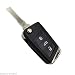 Produktbild VW GOLF 7 POLO 6R SEAT LEON 5F KLAPPSCHLÜSSEL GEHÄUSE SCHLÜSSEL HU66 BART KS56
