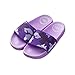 Produktbild Herren/Damen-Hausschuhe leicht Zehen Slip On Pantoletten Pool Beach Regler Innen- und Flip Flops Casual Outdoor-Sommer Sandalen Paar Schuhe, PVC, violett, 38/39