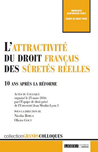 Book's Cover ofLAttractivité du droit français des sûretés réelles