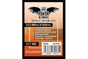 RAVEN DISTRIBUTION Raven King Sleeves - Bustine Protettive 65x100 (100)