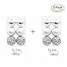 Produktbild Weihnachtsbaum hängende Kugeln dekorative Anhänger für Xmas Party Festival 2 Pack von 12 Stück 60mm,Silber und Silber