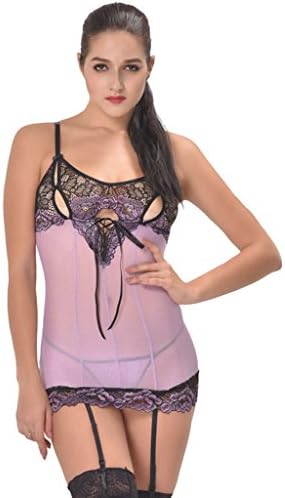 ZHDC® Sexy Lingerie, Garter Sleep skirt Lace pajamas Europe and the United States Large size Fun underwear XXXL 5XL Seductive underwear ( Size : 5XL )
