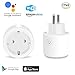 Produktbild Smart Steckdose, Jinvoo (2 Packs) Wifi Intelligente Steckdose, Funktioniert mit Amaon Alexa und Google Home, Smart plug mit Fernbedienbar, Timing-Funktion, Keine Nabe erforderlich, MEHRWEG (2 Stück)