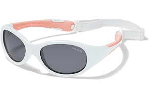 Mausito Occhiali da sole bambini 2-4 anni & 5-8 anni | FLESSIBILI Occhiali da sole bambino 100% PROTEZIONE UV | Fascia regolabile e rimovibile | Senza BPA