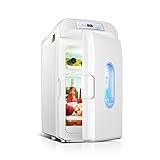 SL&BX Réfrigération double 35l mini réfrigérateur, Voiture réfrigérateur double usage frigorifique mini réfrigérateur de voiture camion 12v mini frigo-blanc