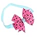 MESFOOD Headband,10PC Babys Headband Hairband Elastic Wave Point Bowknot Photography