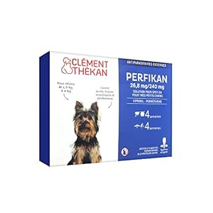 Perfikan antiparasitaire très petit chien 0/5 kg 4 pipettes