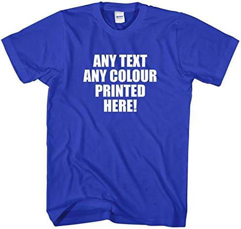 FunkyShirt Personalised T-Shirt for Men Women Kids Printed Tshirts with Any Text Words Top Customised