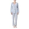 Dolamen-Pigiama-per-Donna-Signore-calda-molle-inverno-Pigiama-da-notte-100-Cotone-Donna-Pigiama-invernale-manica-lunga-Top-Pantaloni-con-tasche