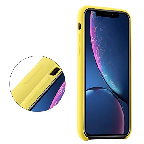 Custodia In Silicone Per IPhone XR - Blu Cielo, Antiurto Con Fodera In Microfibra, Supporta Ricarica Wireless