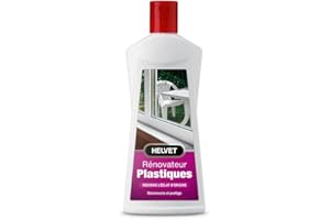 HELVET Nettoyant Rénovateur Plastique pour Redonner l’Eclat d’Origine, désincruster et protéger tous vos surfaces PVC et plastiques – 250 ML
