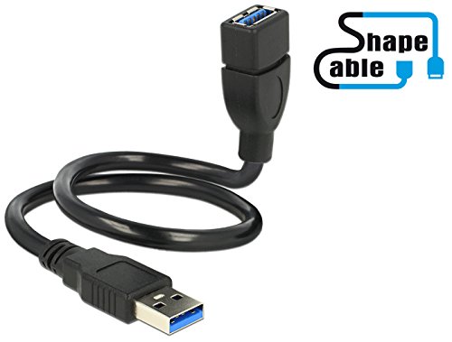 Delock 83714 ShapeCable A Stecker-auf-Buchse USB 3.0-Kabel 35 cm - 2