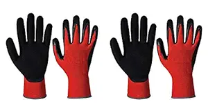 Surex Rifa Anti Cut Hand Gloves Pack of 2 Pairs- RED Black