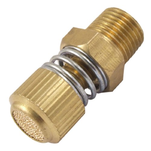 3/8" Male Thread Pneumatic Exhaust Silencer Muffler Brass Fitting for Valve