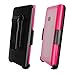Price comparison product image Beyond Cell Hot Pink/Clear 3 in 1 Combo AquaFlex Case and Holster Beltclip + Screen Protector for Nokia Lumia 900