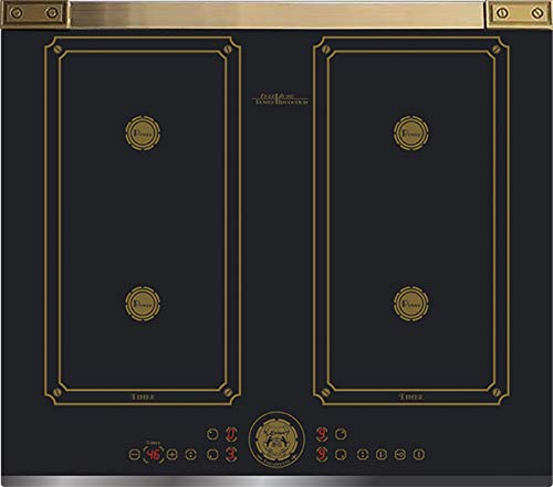 Kaiser KCT 6745 FI AD- Plaque de cuisson à induction 60 cm/plaque à induction/plaques métalliques Bronze/vitrocéramique avec 4 plaques à induction QickHeat/plaque de cuisson à induction