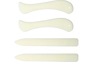 WLVINSON 4 Stück Falzbein für Papier,Falzbrett Bone,Folder Schneide Bags,Falzmaschine,Binding Book Falz,Falzmaschinen Falzstift,Buchbinder Werkzeug,Brieföffner für Origami Papierhandwerk,Falten,Rillen,Falzen