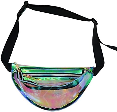 Millya Hologram Fanny Pack Bum Bags Running Belt Laser Fanny Pack Perfect for Raves and Festivals
