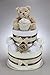 Unisex Baby Boy Girl Two Tier Nappy Cake With Cute Teddy New Born Baby Shower Gift