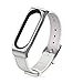 Produktbild BZLine® für Xiaomi Mi Band 3 Armband, Prämie Mode Leder Ersatz Smart Armbanduhr Armband für Xiaomi Mi Band 3 Smart Armband Fitness Tracker Pulsmesser (A)