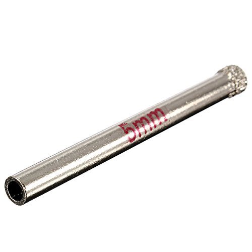 Diamant Lochsaege - TOOGOO(R) Diamant-Glas Lochsaege silber 5mm