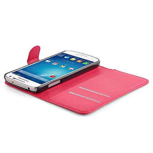 Cadorabo – Book Style Hülle für Samsung Galaxy S4 ACTIVE (I9295) – Case Cover Schutzhülle Etui Tasche mit Standfunktion und Kartenfach in KARMIN-ROT - 4