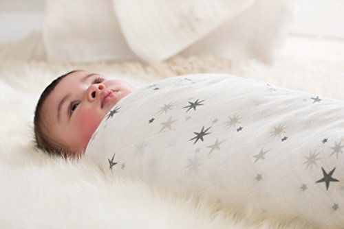 aden + anais 2038G Classic Swaddle Twinkle, 4er pack - 7