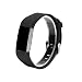 Produktbild Fitbit Charge 2 Armband Pinhen TPE Silikon Einstellbare Ersatz Sport Band Bracelet für Fitbit Charge2 HR+ Smartwatch Fitness Band (Black)