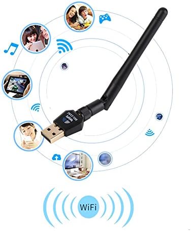 USB Wifi Adapter Wireless 1200Mbps 802.11ac Dual Band 5.8GHz/2.4GHz for Desktop/PC/Laptop(black)