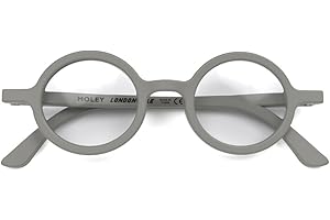 LONDON MOLE Gafas | Gafas de lectura Moley | Gafas Redondas | Lectores Geniales | Gafas de lectura con estilo | Hombres Mujeres Unisex | Bisagras de resorte