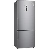 LG GBB567PZCMB Combi No Frost Refrigerator, Freezer, Smart Inverter Compressor, Stainless Steel, Anti-Fingerprint, 499 L, Wid