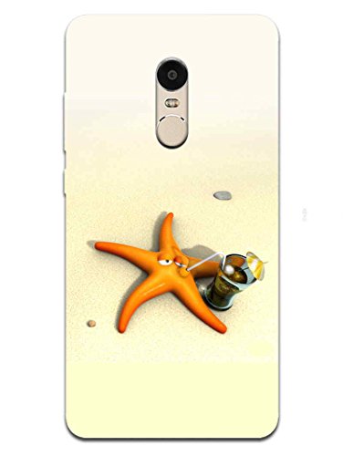 Xiaomi RedMi Note 4 Back Cover - Funny Starfish - So Funny - Hard Back Shell Case