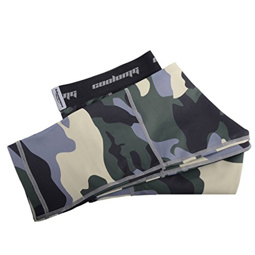 COOLOMG Herren Funktionshose Core Compression Hose Tights Lang Base Layer Sports S M L XL - 3