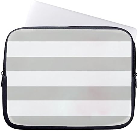 Bhdangfds Grey And White Striped Chevron Pattern Patten Laptop Sleeve 13 Inch Macbook Air 13 Case Macbook Pro 13 Sleeve and 13.3 Inch Laptop Bag