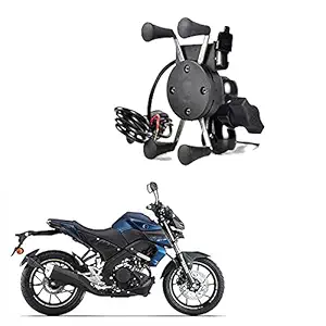 Comical Bike Mobile Holder and Phone Holder with USB Charger for Yamaha MT 15