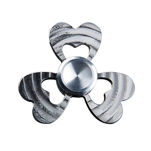 Pawaca Fidget Spinner Toy Ultra Durable Stainless Steel Bearing High Speed 1-5 Min Spins Precision Metal Material Clover Hand Spinner EDC ADHD Focus Anxiety Stress Relief Boredom Toys