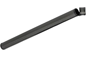 GEWA Bow Case for 2 Violin Bows - Hard Shell - YKK Zipper - Padded Interior - Titanium- Suitable for Space Bag Violin Case/Backpack