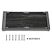 Produktbild Richer-R 120mm/240mm/360mm Aluminium Radiator, Computer Wasserkühlung Aluminiumheizkörper G1/4 Gewinde,12 Röhren Wasserkühler Kühlkörper Radiator für PC Wasserkühlung(240mm)