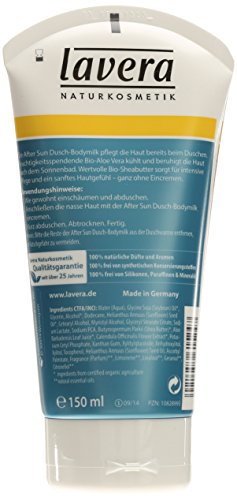 lavera After Sun Dusch Bodymilk Bio Aloe Vera ∙ Intensive Feuchtigkeit ∙ Kühlt und entspannt die Haut ∙ Für eine langanhaltende Bräune ∙ vegan ✔ Bio Pflanzenwirkstoffe ✔ Naturkosmetik ✔ Natural & innovative ✔ Sonnenpflege 1er Pack (150ml) - 2