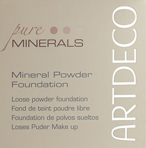 Artdeco Make-Up femme/woman, Mineral Powder Foundation Nummer 8 Light tan (15g), 1er Pack (1 x 15 g) - 3